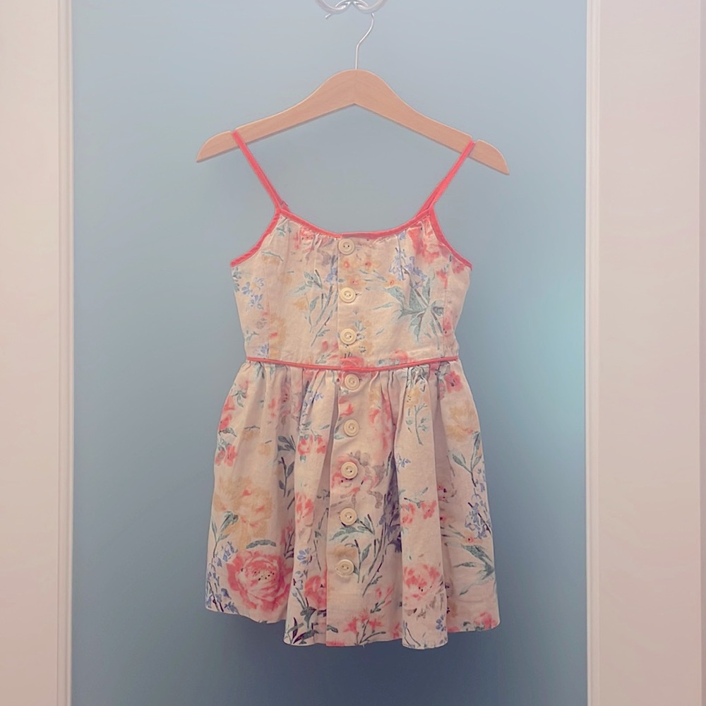 Ralph Lauren Linen Blend Toddler Dress - 2T